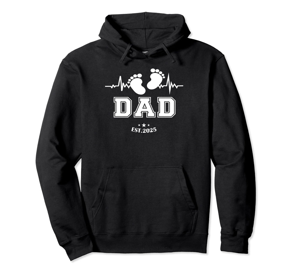 First Time Dad Established 2025 New Dad Hoodie - Trendy Graphic for Adults - T-Shirt, Sweatshirt, Hoodie