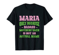 Badass Maria Name Unique Nickname T-Shirt - Minimalist Print Men Women - T-Shirt, Sweatshirt, Hoodie