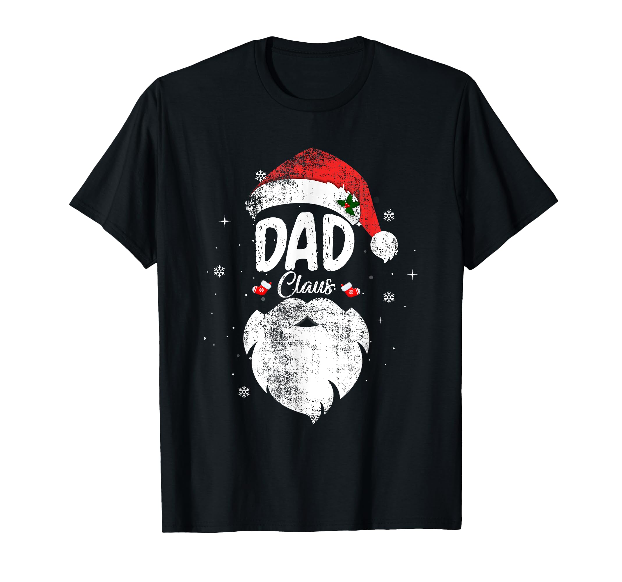Family Dad Claus Santas Hat Pajama T-Shirt - Unique Graphic for Adults - T-Shirt, Sweatshirt, Hoodie