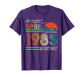 Awesome Since April 1985 40Th T-Shirt - Custom Art Print Men Women - T-Shirt, Sweatshirt, Hoodie