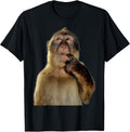 Thinking Monkey Funny Meme Cute - Adult & Kids T-Shirts, Sweatshirts & Hoodies apparel design preview 1