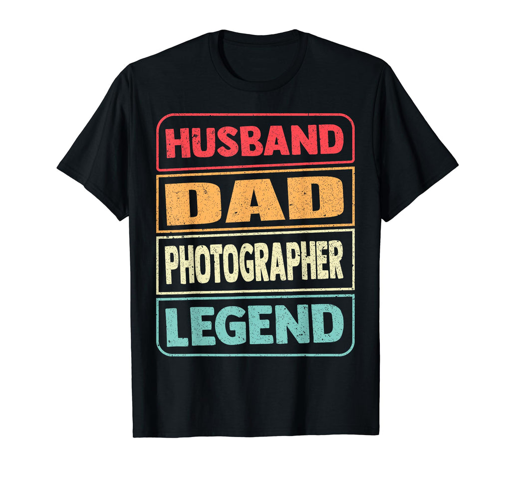 Father Husband Photographer Legend T-Shirt - Novelty Apparel for Adults - T-Shirt, Sweatshirt, Hoodie
