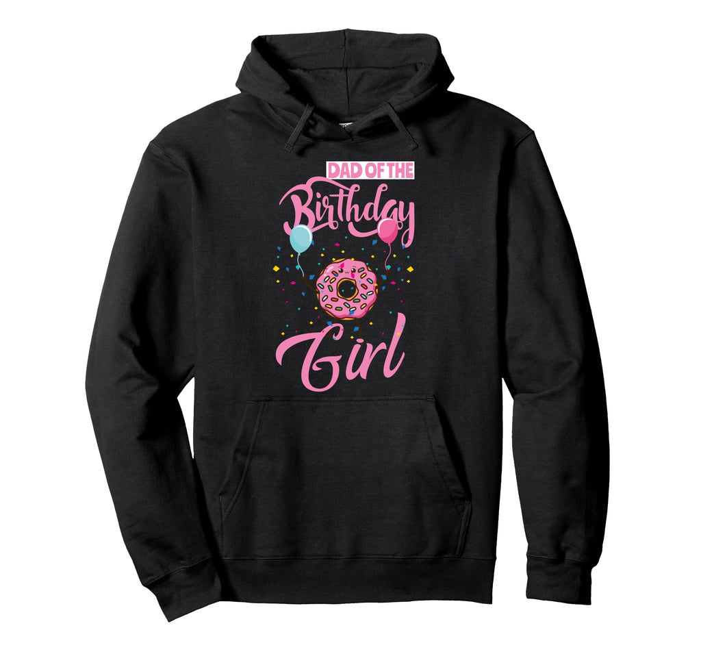 Dad Birthday Donut Daddy Matching Hoodie - Minimalist Print Men Women - T-Shirt, Sweatshirt, Hoodie