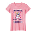 Just Who Loves Unicorns And Soccer T-Shirt - Custom Art Print Men Women - T-Shirt, Sweatshirt, Hoodie