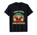 Dad Level Unlocked Papa Gamer Father T-Shirt - Minimalist Print Unisex - T-Shirt, Sweatshirt, Hoodie