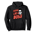 Dadding Boss Dad Fathers Day Bearded Hoodie - Custom Art Print Men Women - T-Shirt, Sweatshirt, Hoodie