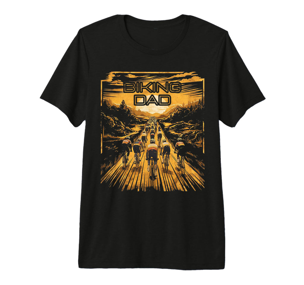 Bicycle Landscape Biking Dad Tri T-Shirt - Casual Everyday Wear Unisex - T-Shirt, Sweatshirt, Hoodie