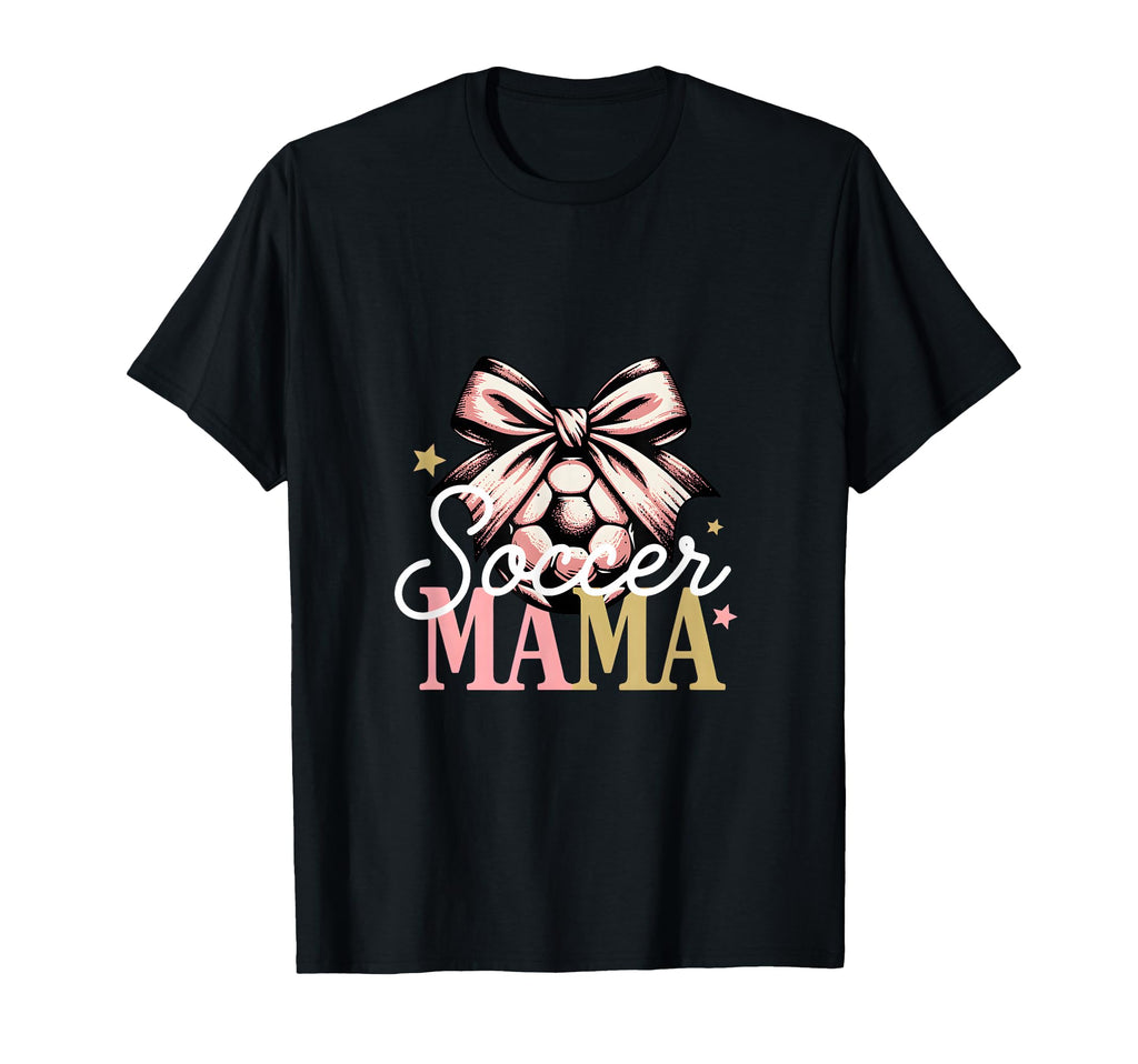 Soccer Mama Bow Soccer Mom Club T-Shirt - Custom Art Print Unisex - T-Shirt, Sweatshirt, Hoodie