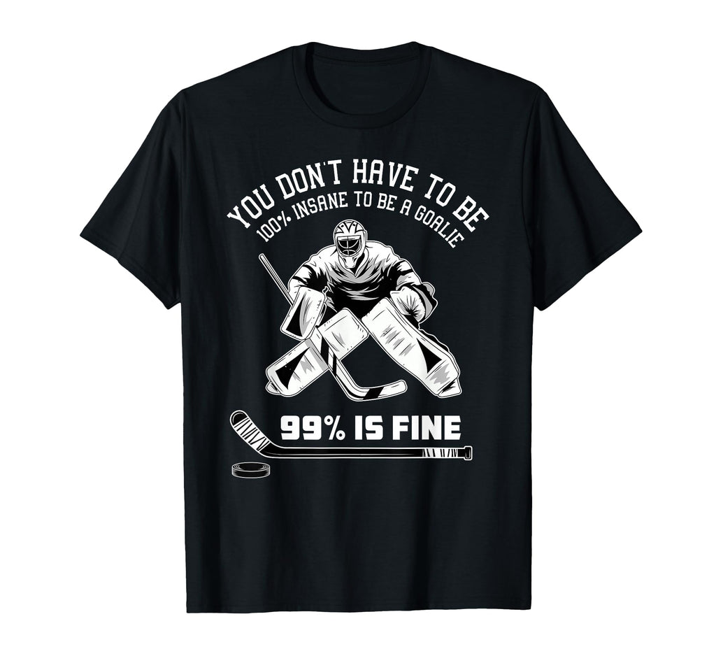 Ice Hockey Goalkeeper Goaltender Ice T-Shirt - Graphic Print Men Women - T-Shirt, Sweatshirt, Hoodie