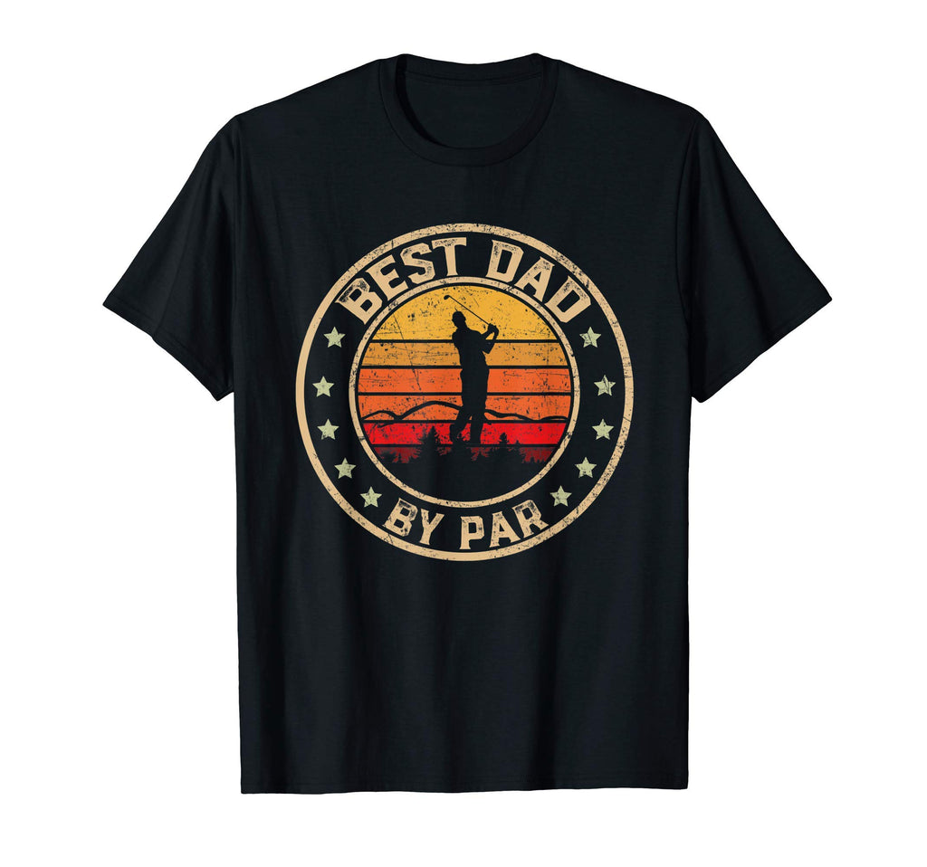 Mens Best Dad Par Fathers Day Golf T-Shirt - Custom Art Print for Adults - T-Shirt, Sweatshirt, Hoodie