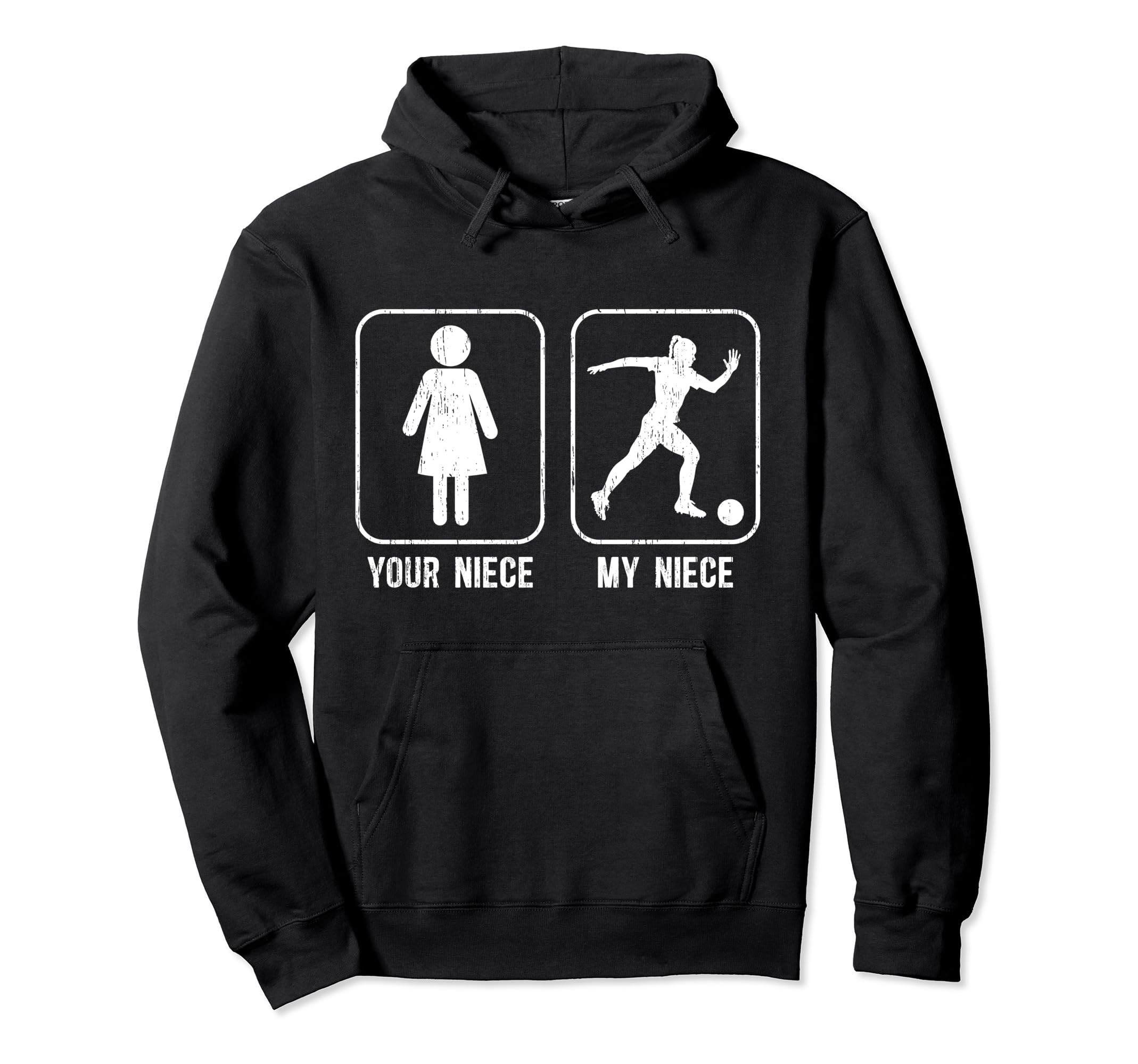 My Niece Soccer Uncle Soccer Player Uncle Hoodie - Trendy Graphic Men Women - T-Shirt, Sweatshirt, Hoodie