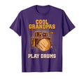 Granddad Grandpas Play Drums T-Shirt - Casual Everyday Wear Men Women - T-Shirt, Sweatshirt, Hoodie