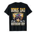 Bonus Dad Birthday Monster Truck T-Shirt - Custom Art Print Men Women - T-Shirt, Sweatshirt, Hoodie