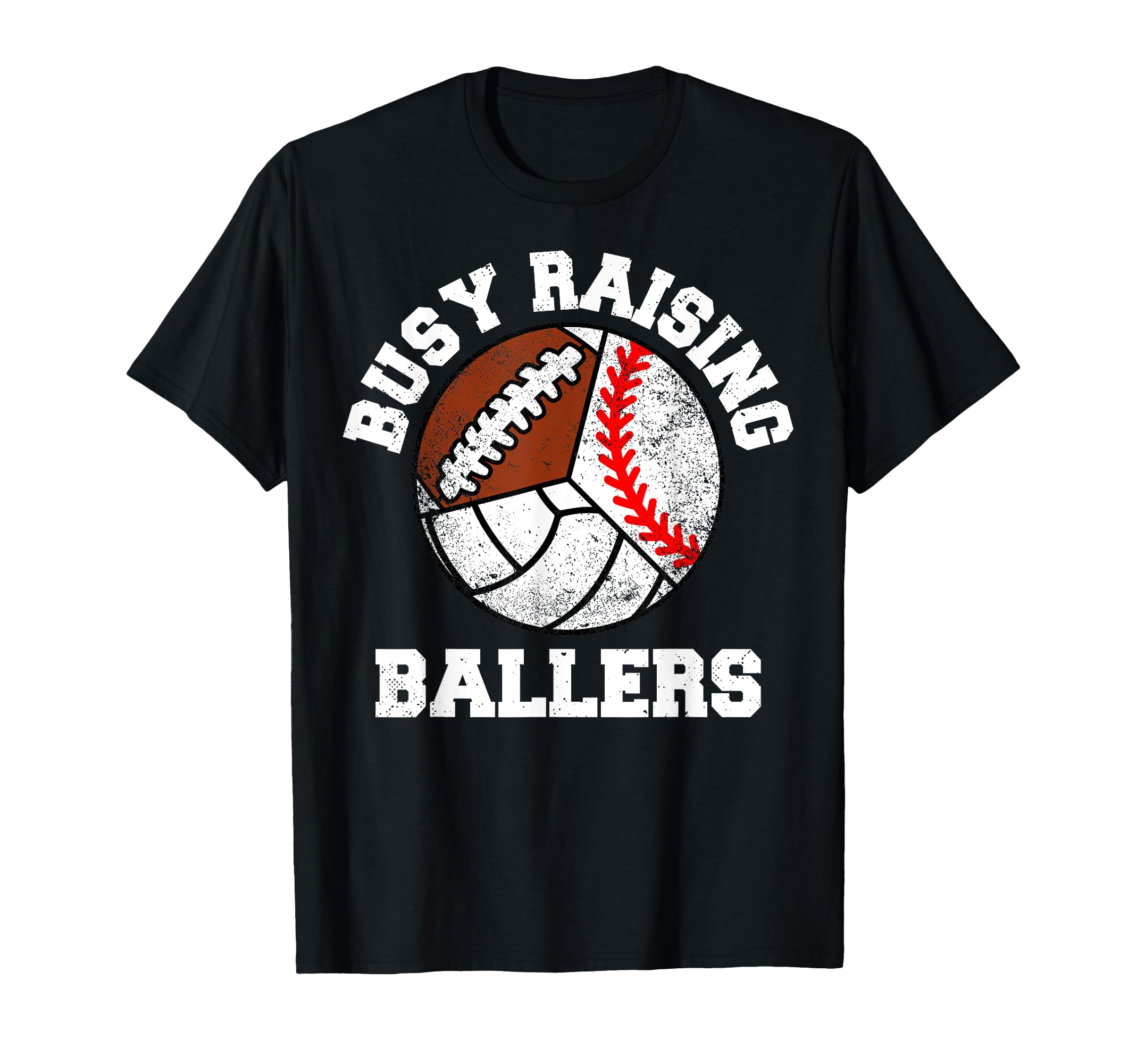 Busy Raising Ballers Funny Baseball T-Shirt - Aesthetic Graphic for Adults - T-Shirt, Sweatshirt, Hoodie