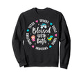 Blessed Mom Both Mother And Sweatshirt - Fun Novelty Design for Adults - T-Shirt, Sweatshirt, Hoodie