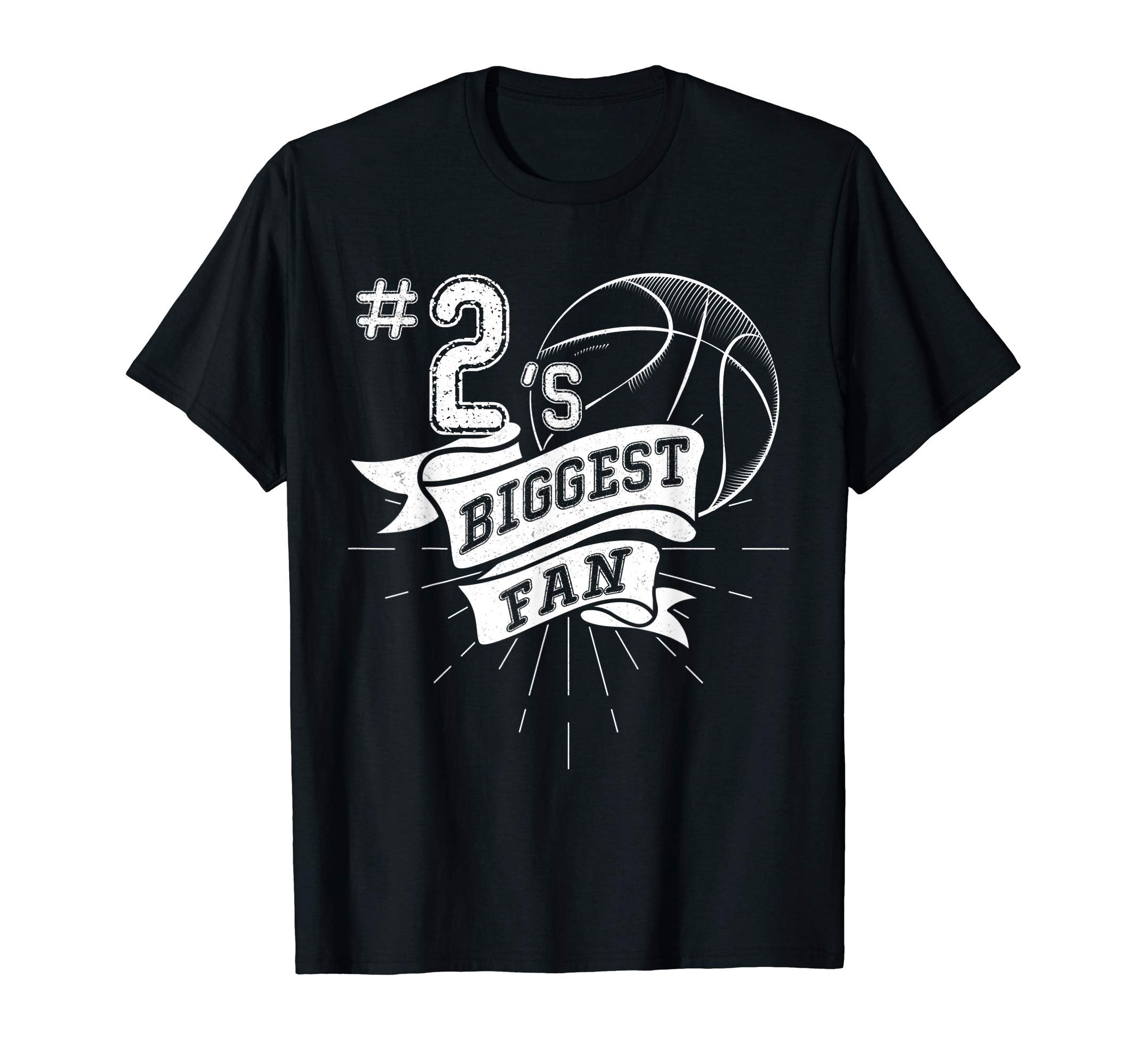 Biggest Fan Baseball Player Number 2 T-Shirt - Minimalist Print for Adults - T-Shirt, Sweatshirt, Hoodie