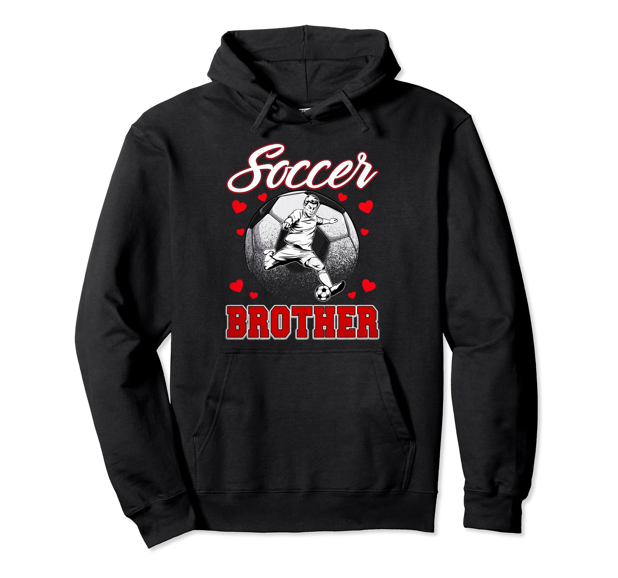 Soccer Brother Family Matching Team Hoodie - Minimalist Print Unisex - T-Shirt, Sweatshirt, Hoodie