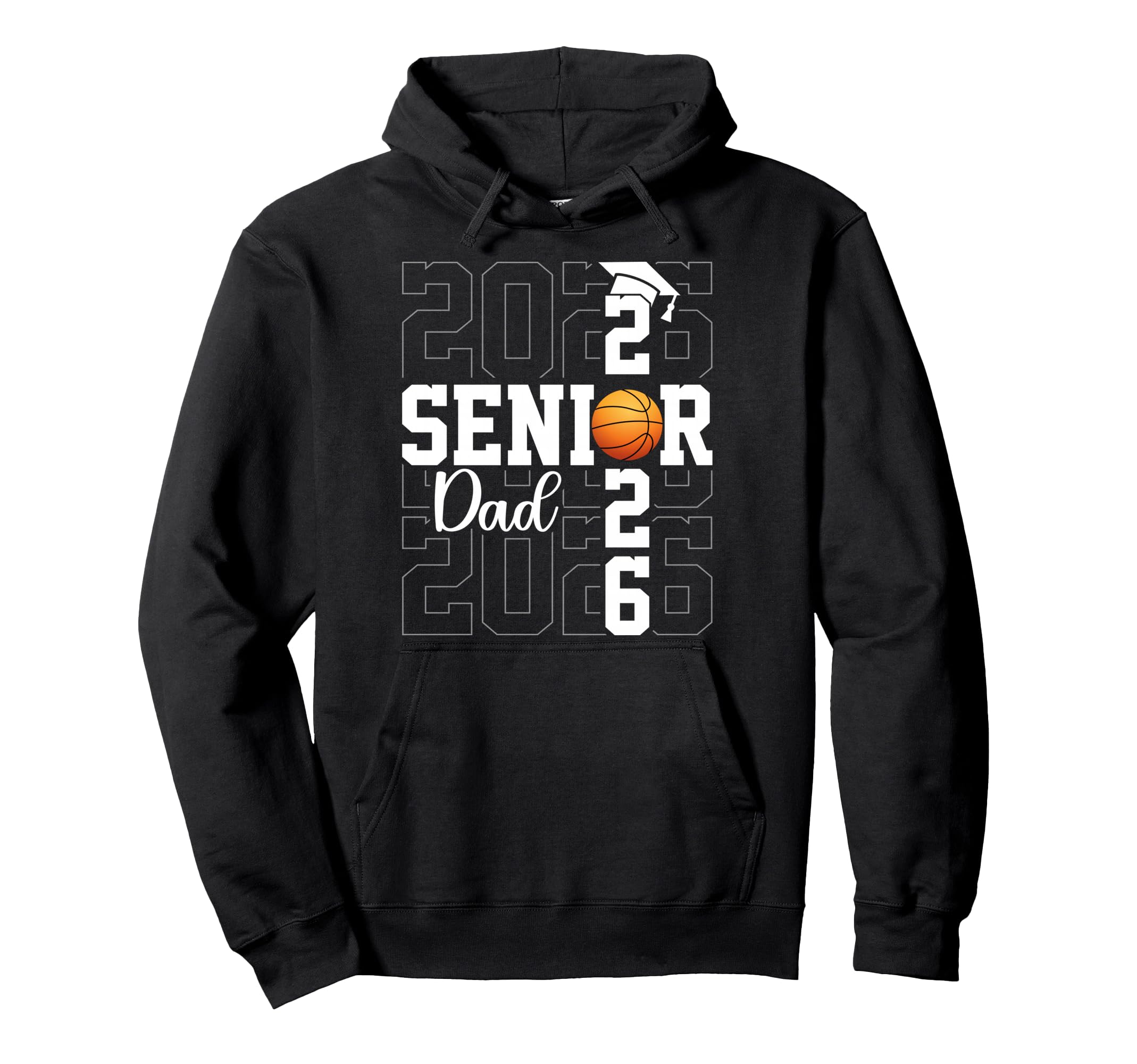Proud Father Class 2026 Basketball Senior Hoodie - Custom Art Print Unisex - T-Shirt, Sweatshirt, Hoodie