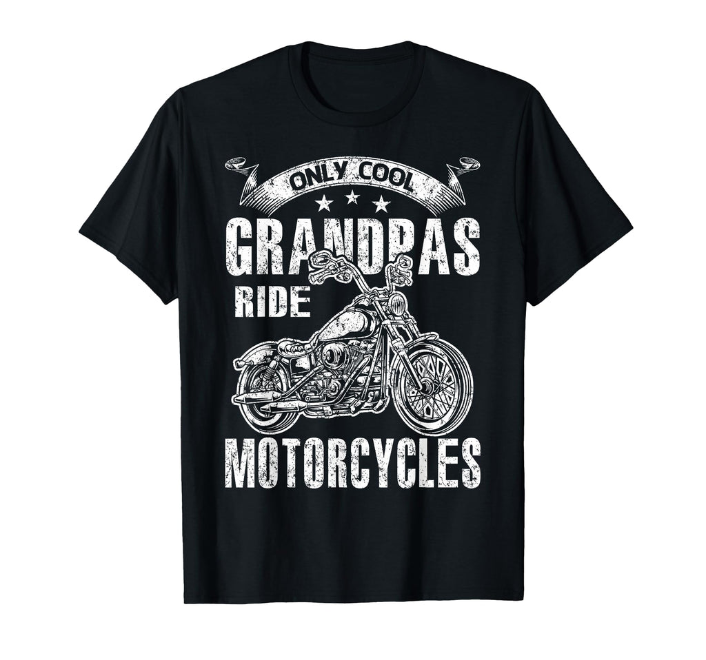 Only Grandpas Rides Motorcycles T-Shirt - Custom Art Print for Adults - T-Shirt, Sweatshirt, Hoodie