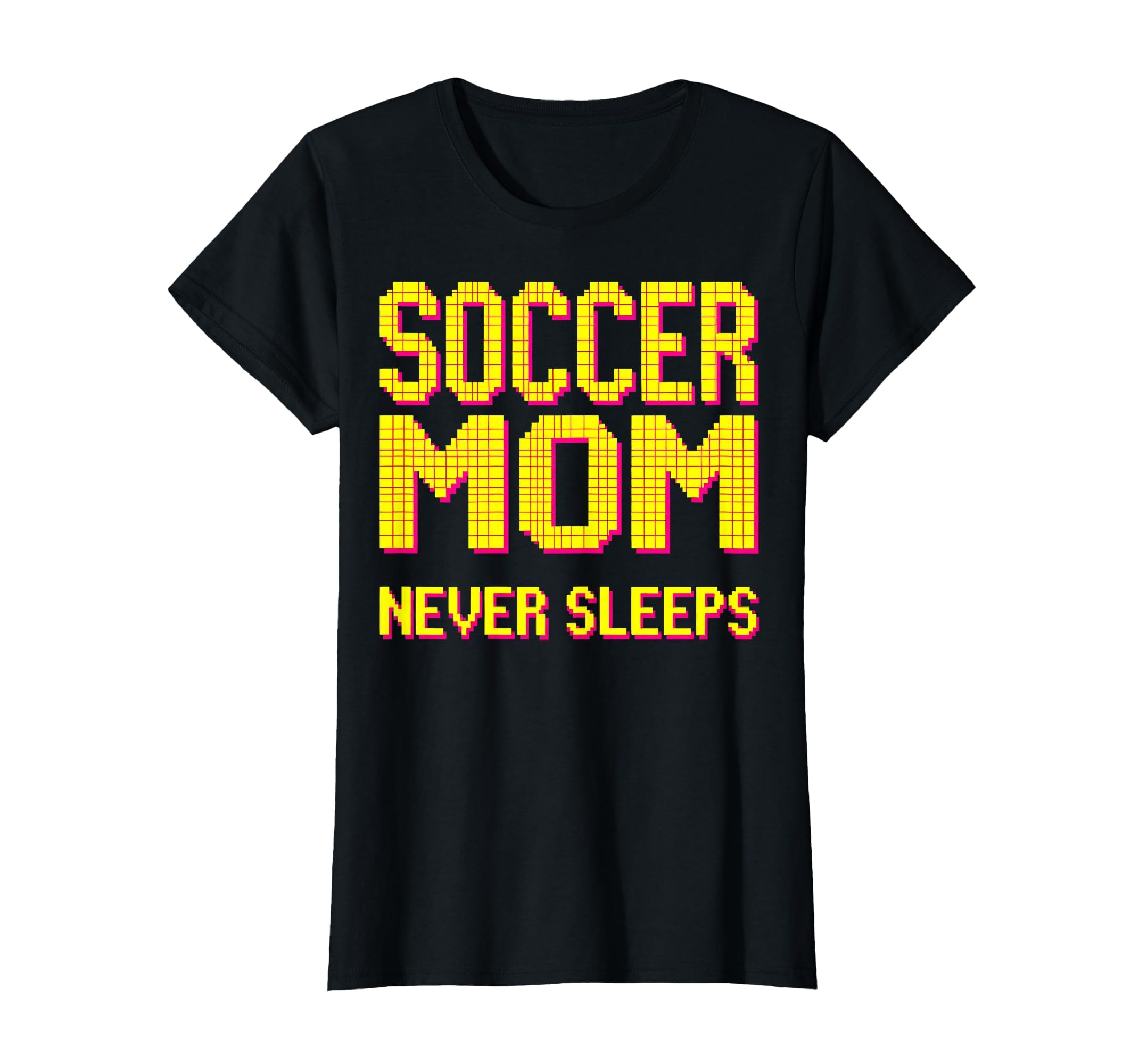 Soccer Mom Never Sleeps Funny T-Shirt - Aesthetic Graphic for Adults - T-Shirt, Sweatshirt, Hoodie