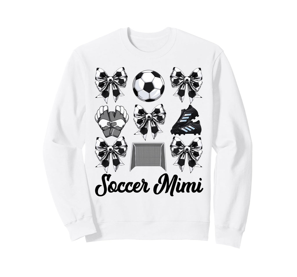 Soccer Mimi Bow Soccer Mom Sweatshirt - Casual Everyday Wear Men Women - T-Shirt, Sweatshirt, Hoodie
