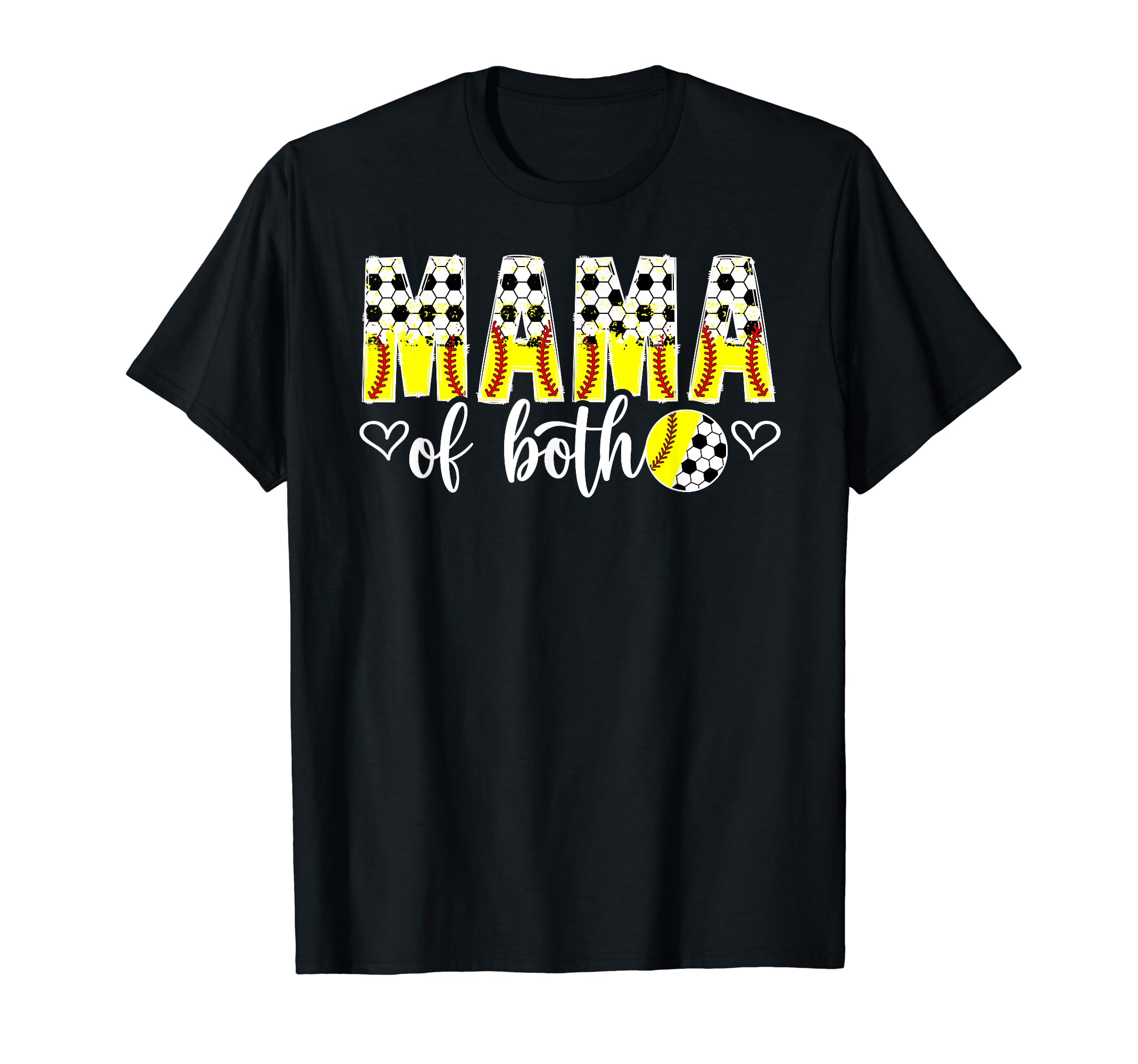 Mama Both Softball Soccer Mom T-Shirt - Aesthetic Graphic for Adults - T-Shirt, Sweatshirt, Hoodie