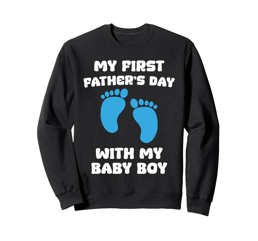 My First Fathers Day My New Dad Gift Sweatshirt - Unique Graphic for Adults - T-Shirt, Sweatshirt, Hoodie