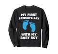 My First Fathers Day My New Dad Gift Sweatshirt - Unique Graphic for Adults - T-Shirt, Sweatshirt, Hoodie
