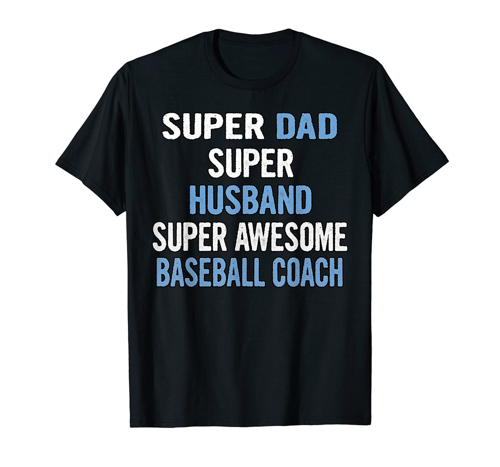 Super Dad Husband Super Awesome Baseball T-Shirt - Custom Art Print Unisex - T-Shirt, Sweatshirt, Hoodie