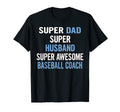 Super Dad Husband Super Awesome Baseball T-Shirt - Custom Art Print Unisex - T-Shirt, Sweatshirt, Hoodie