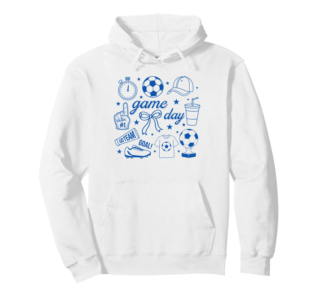 Preppy Game Day Soccer Mom Streetwear Hoodie - Trendy Graphic Unisex - T-Shirt, Sweatshirt, Hoodie