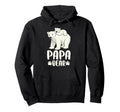 Papa Bear And Cub Polar Bear Hoodie - Fun Novelty Design for Adults - T-Shirt, Sweatshirt, Hoodie