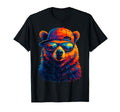 Colorful Bear Wearing Sunglasses T-Shirt - Casual Everyday Wear for Adults - T-Shirt, Sweatshirt, Hoodie