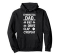 Funny Gymnastics Dad Joke Pay Drive Hoodie - Fun Novelty Design Men Women - T-Shirt, Sweatshirt, Hoodie