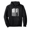 Proud Poppy Twins Us Flag Best Fathers Hoodie - Minimalist Print Men Women - T-Shirt, Sweatshirt, Hoodie