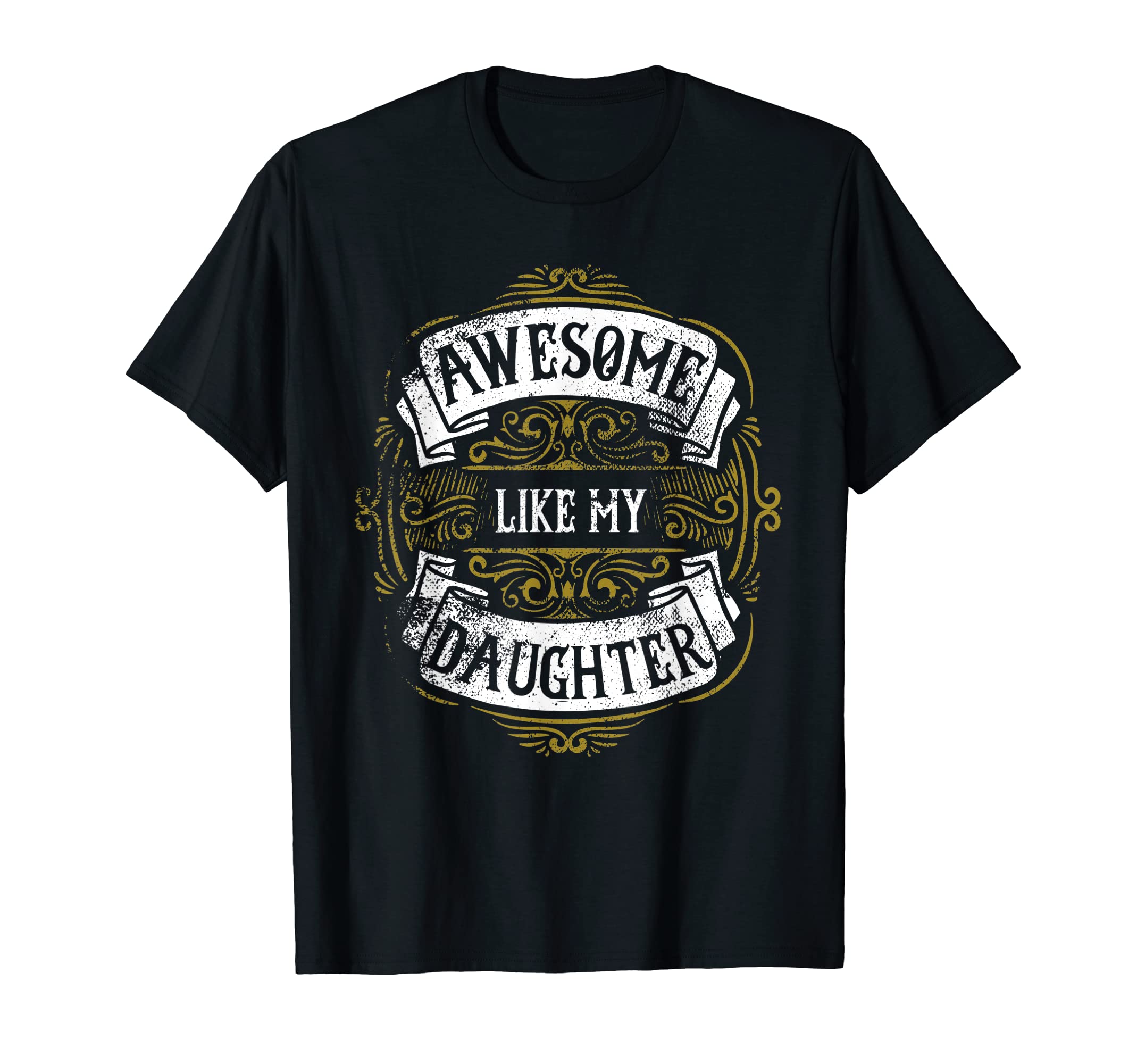 Awesome Like My Daughter Funny Fathers T-Shirt - Minimalist Print Unisex - T-Shirt, Sweatshirt, Hoodie
