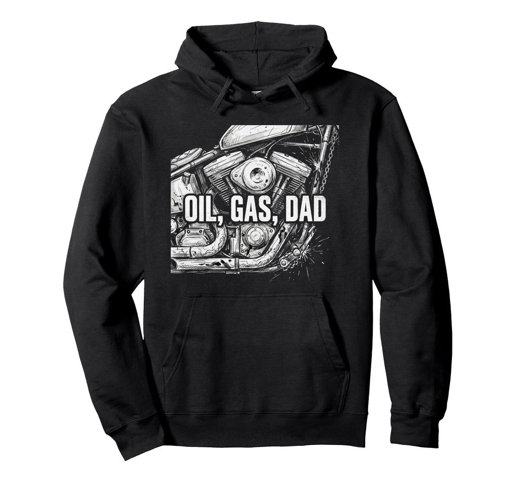 Garage Motorcycle Papa Rider Biker Dad Hoodie - Graphic Print for Adults - T-Shirt, Sweatshirt, Hoodie