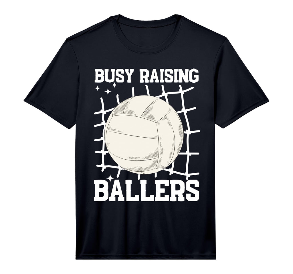 Mens Volleyball Busy Raising Ballers T-Shirt - Trendy Graphic for Adults - T-Shirt, Sweatshirt, Hoodie