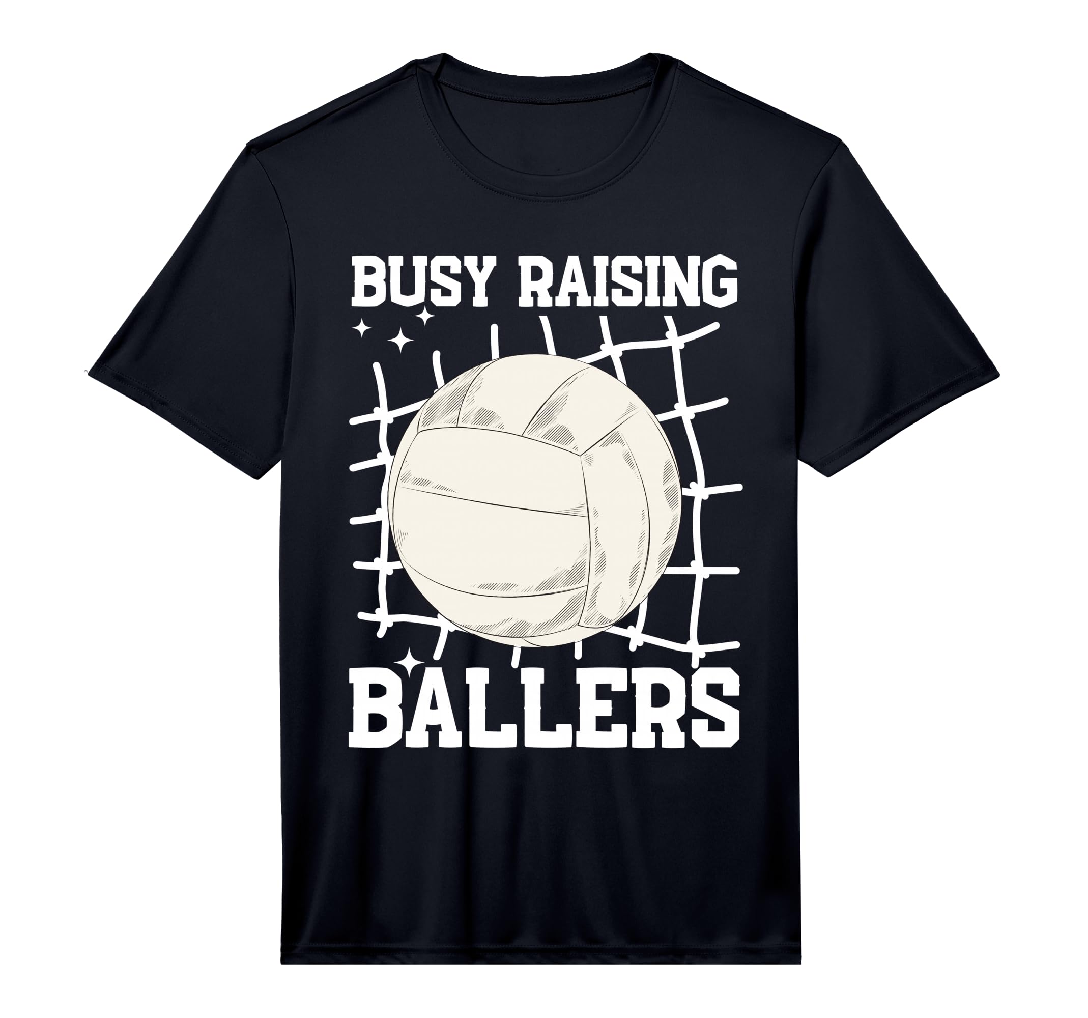 Mens Volleyball Busy Raising Ballers T-Shirt - Trendy Graphic for Adults - T-Shirt, Sweatshirt, Hoodie