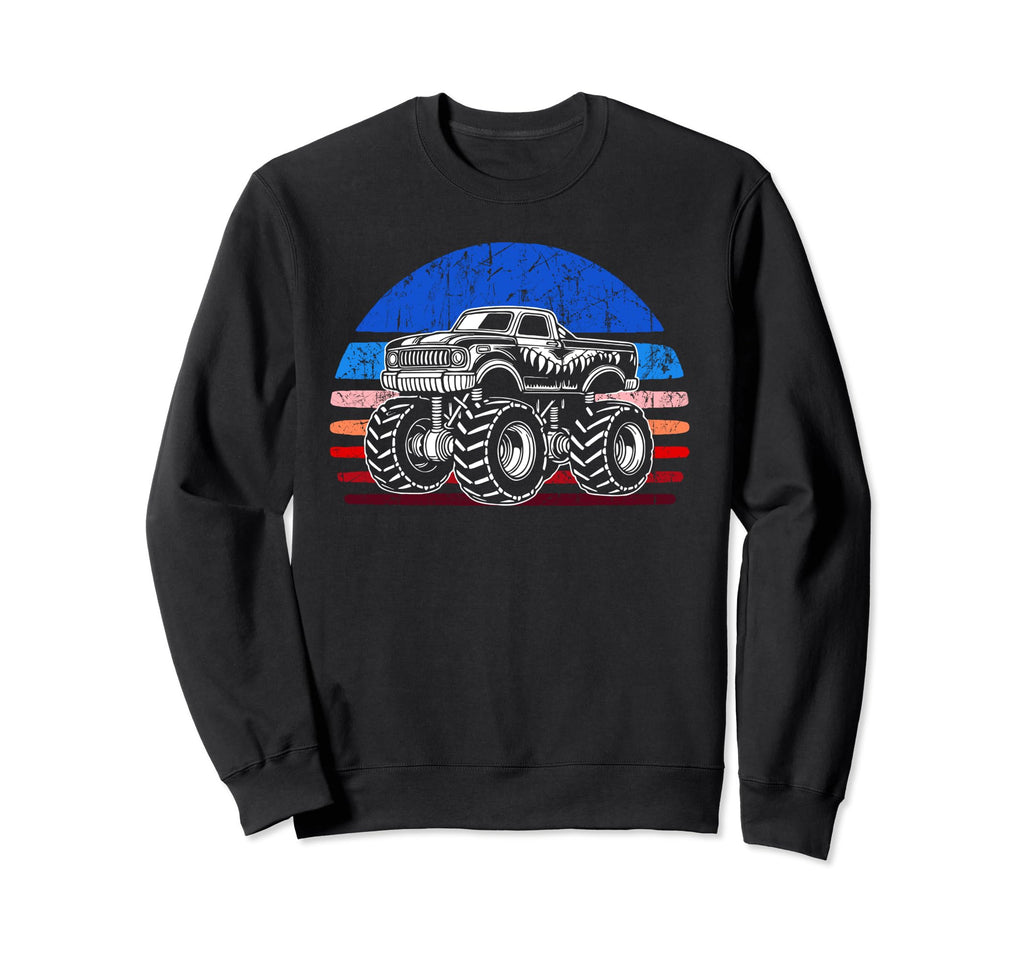 Monster Truck Dad Fathers Day Click Sweatshirt - Custom Art Print Unisex - T-Shirt, Sweatshirt, Hoodie