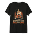 Mens Bass Guitar Player Dad And T-Shirt - Minimalist Print for Adults - T-Shirt, Sweatshirt, Hoodie