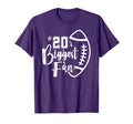 Twenty 20 Biggest Fan Football Mom T-Shirt - Aesthetic Graphic for Adults - T-Shirt, Sweatshirt, Hoodie