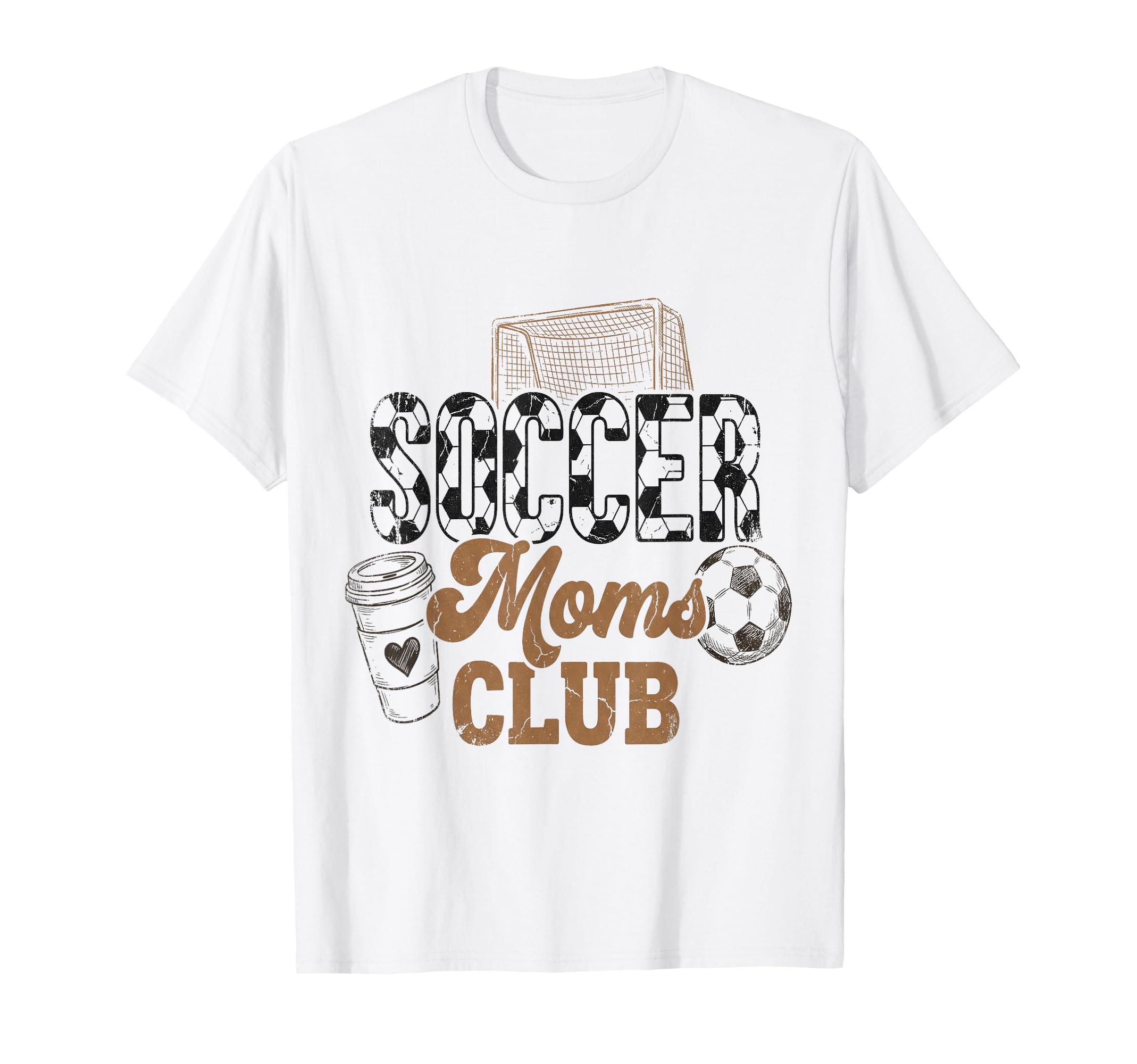 Soccer Moms Club Mama Coffee Mothers T-Shirt - Unique Graphic for Adults - T-Shirt, Sweatshirt, Hoodie