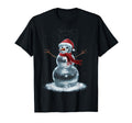 Snowman Santa Hat Disco Ball Matching T-Shirt - Unique Graphic Unisex - T-Shirt, Sweatshirt, Hoodie