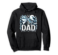 Dad Wolf Bald Eagle American Flag Hoodie - Custom Art Print for Adults - T-Shirt, Sweatshirt, Hoodie