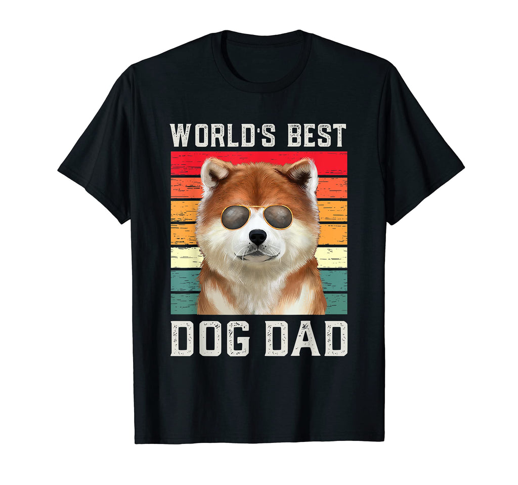Best Dog Dad Akita T-Shirt - Unique Graphic for Adults - T-Shirt, Sweatshirt, Hoodie