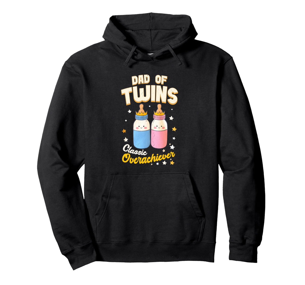 Dad Twins Overachiever Fathers Day Hoodie - Aesthetic Graphic for Adults - T-Shirt, Sweatshirt, Hoodie