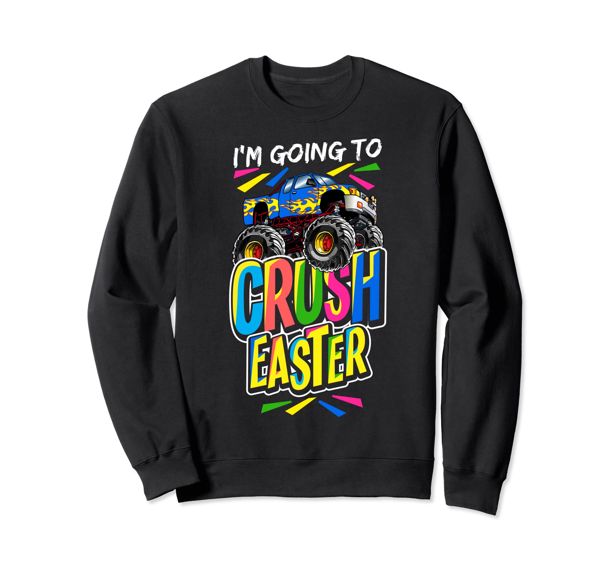 Monster Truck Dad Birthday Sweatshirt - Aesthetic Graphic for Adults - T-Shirt, Sweatshirt, Hoodie