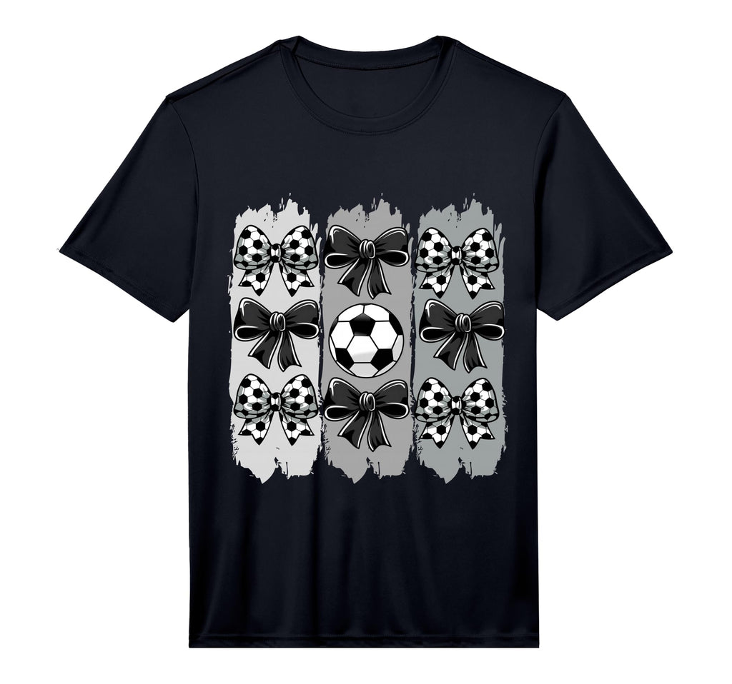 Soccer Coquette Bow Soccer Ball Soccer T-Shirt - Minimalist Print Unisex - T-Shirt, Sweatshirt, Hoodie