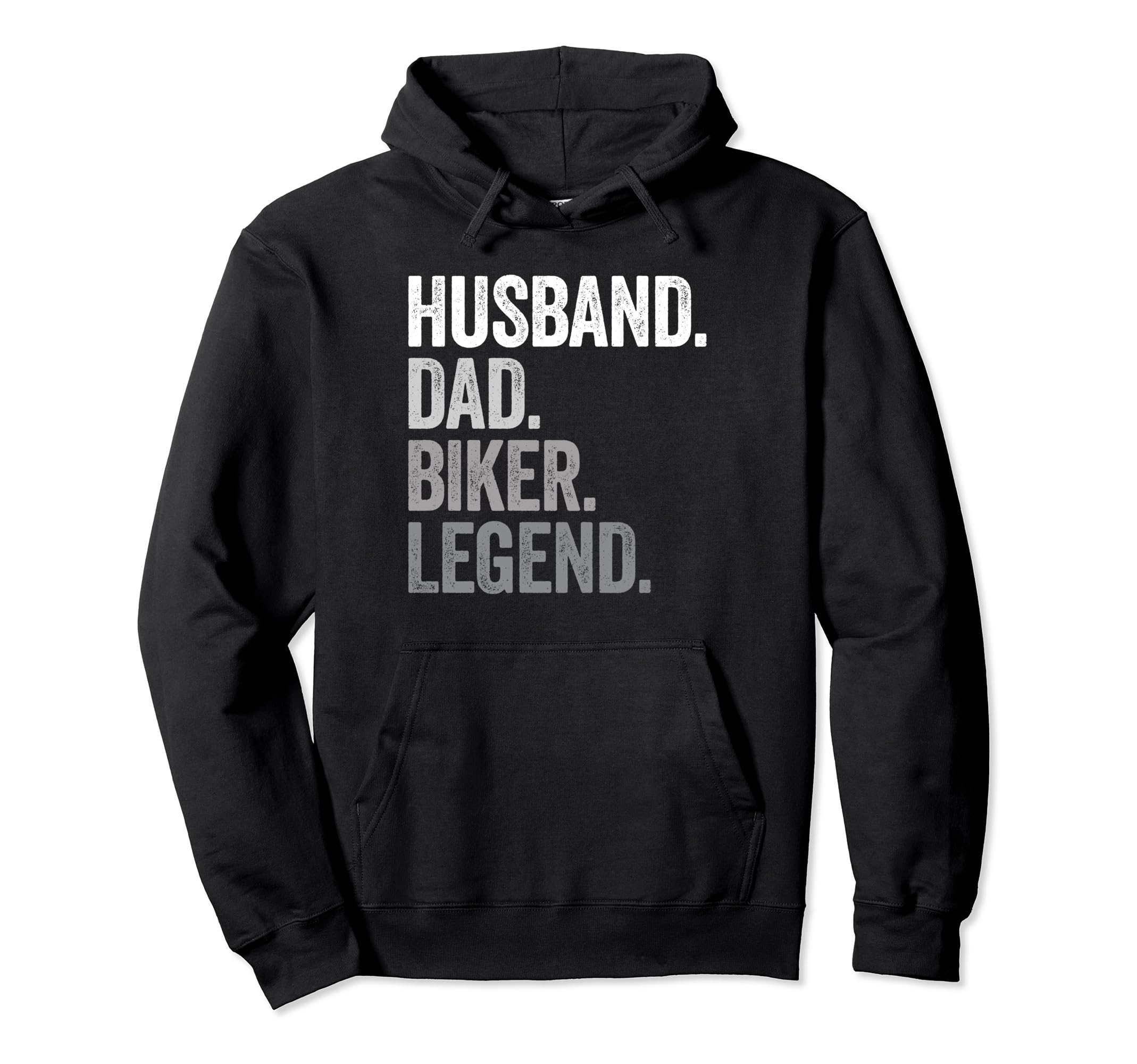 Husband Dad Biker Funny Motorcycle Hoodie - Minimalist Print for Adults - T-Shirt, Sweatshirt, Hoodie